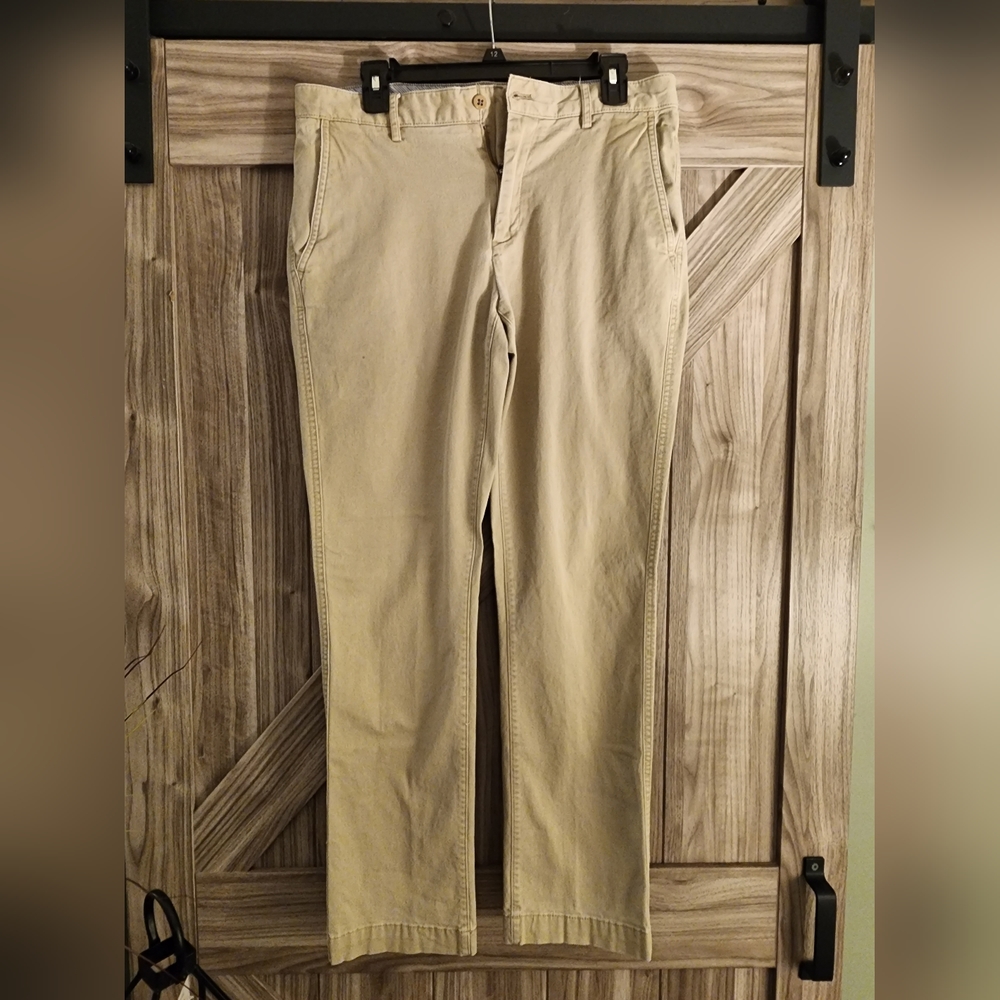 Cremieux Slim Chino Pants Khaki 32 32